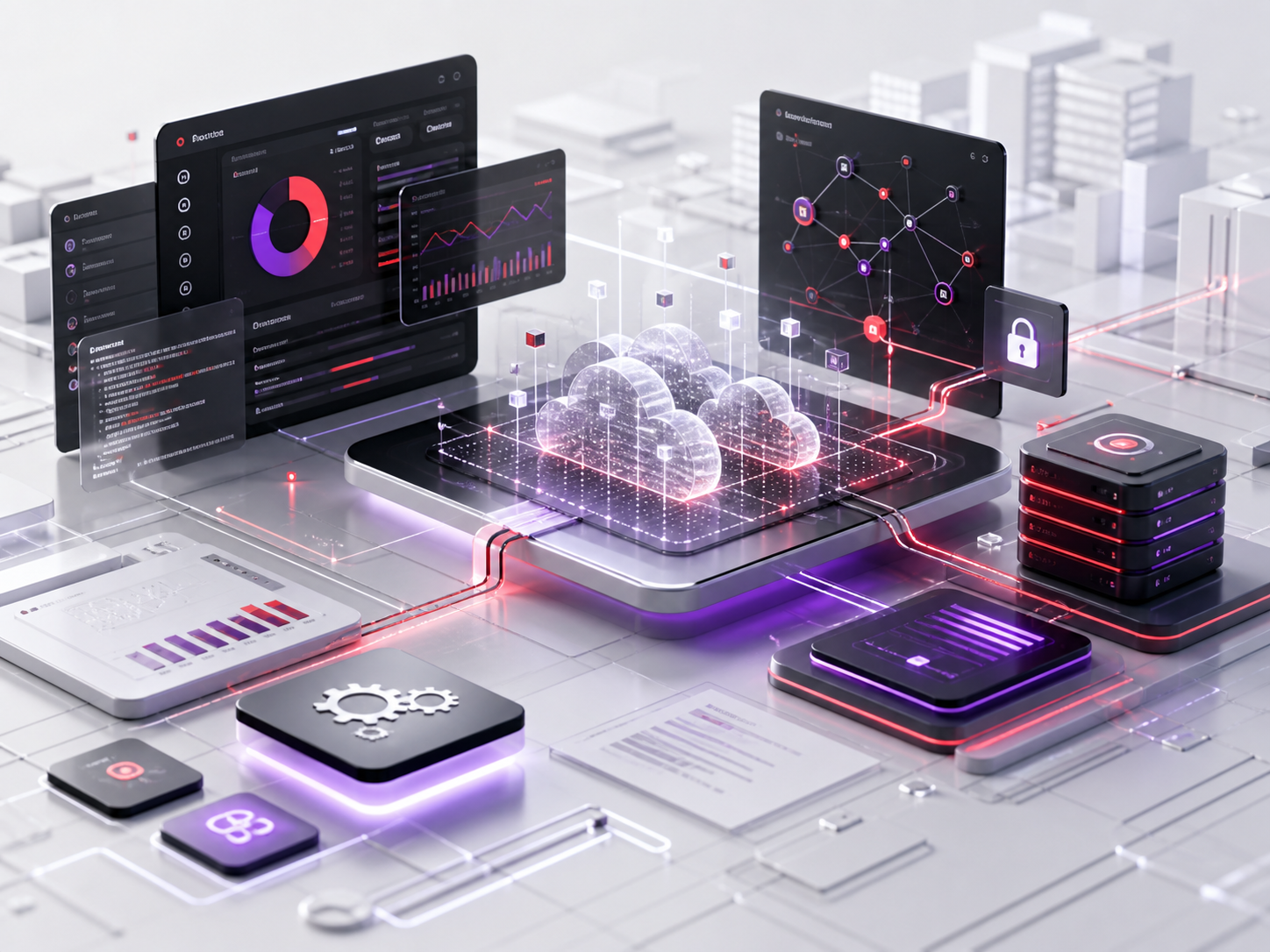 Connected AI, cloud, security, and automation platform